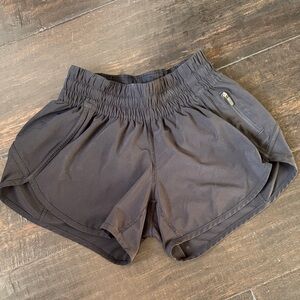 lululemon athletica Black Women's Running Shorts with Zip Pocket